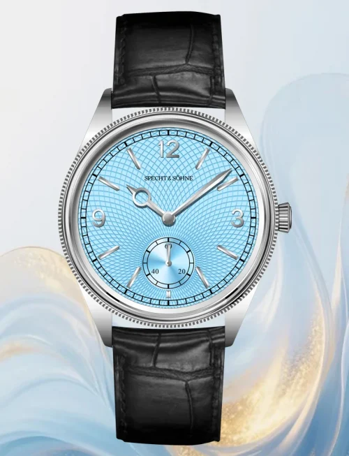 New Specht & Söhne 1908 Classic Men's Watches Mechanical Watch Genuine Leather Stainless Steel Business Wristwatch Waterproof