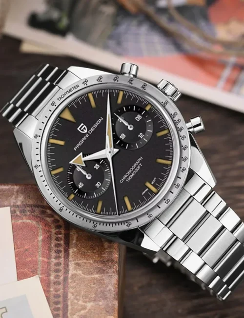 2026 New PAGANI DESIGN Retro Mens Watches Moon Quartz Watch For Men Speed Sports Chronograph AR Sapphire VK64 Clock Reloj Hombre