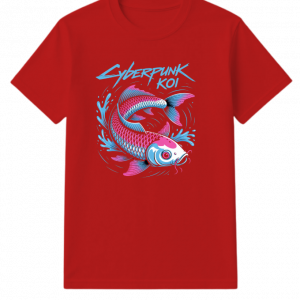 Cyberpunk Koi Fish Futuristic Design T-Shirt