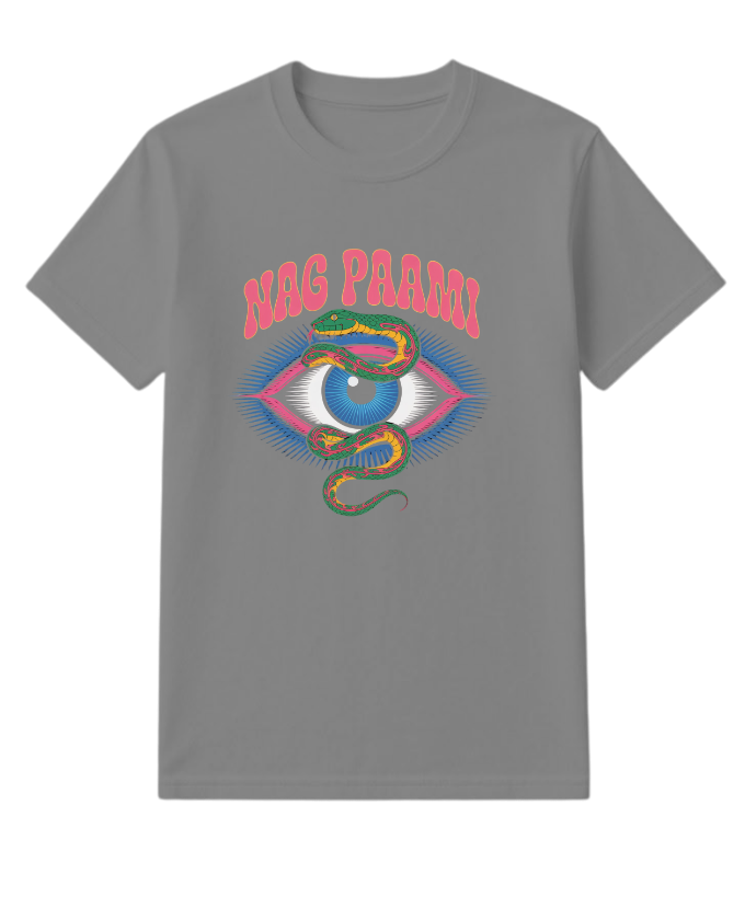 Nag Paami Eye Psychedelic Graphic Design T-Shirt - Image 5