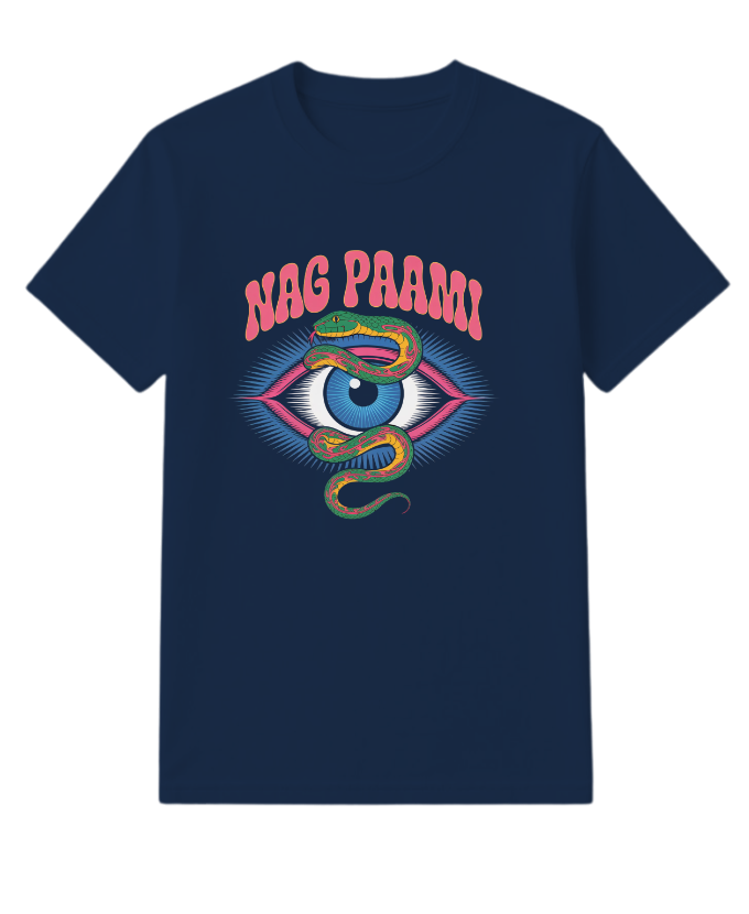 Nag Paami Eye Psychedelic Graphic Design T-Shirt - Image 4