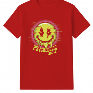 Psychedelic Smile Alien Trip Artwork T-Shirt