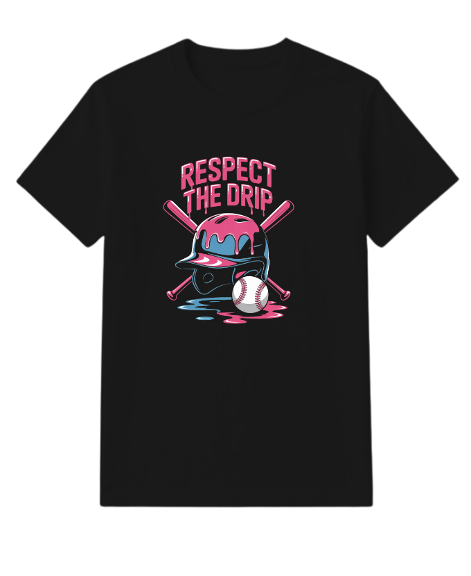 Respect The Drip Cool Cartoon Character T-Shirt - Image 6