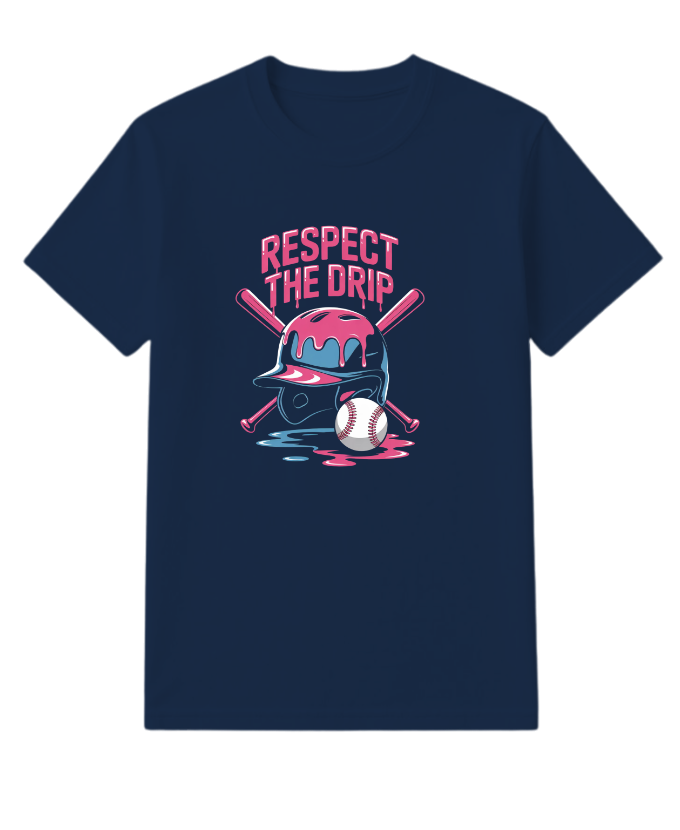 Respect The Drip Cool Cartoon Character T-Shirt - Image 4