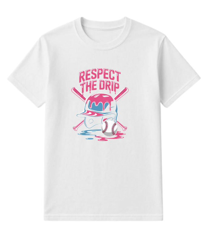 Respect The Drip Cool Cartoon Character T-Shirt - Image 3