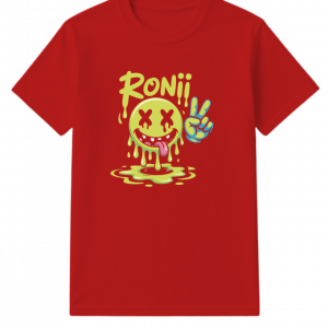 Roni Slime Smiley Face Streetwear Design T-Shirt