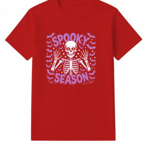 Spooky Season Skeleton Halloween Artwork T-Shirt
